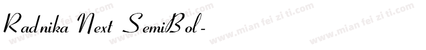 Radnika Next SemiBol字体转换